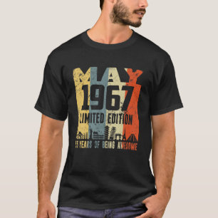 Retro May 1967 Funny 55Th Birthday T-Shirt