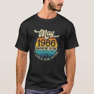 Retro May 1986 Limited Edition Gifts 35Th Birthday T-Shirt