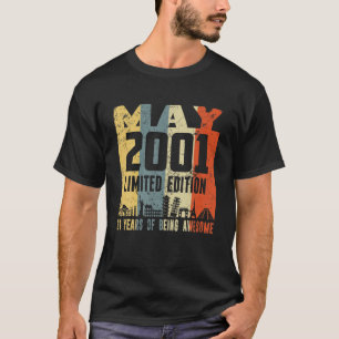 Retro May 2001 Funny 21St Birthday T-Shirt