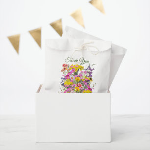 Retro Meadow Classic Flowers Favour Bag