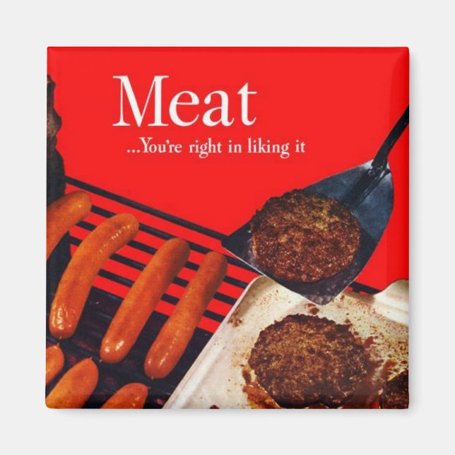 Retro Meat Magnet (Front)