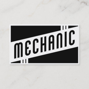 retro mechanic business card