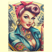 Retro Mechanic Girl