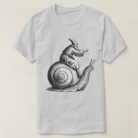 Retro Mediaeval Snail Rider , Vintage 90s Renaissa