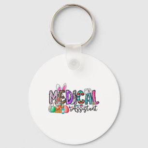 Retro Medical Istant Bunny Eggs Easter Nursing Doc Key Ring