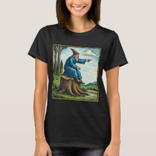 Retro Medieval Snail Rider Fantasy Tee