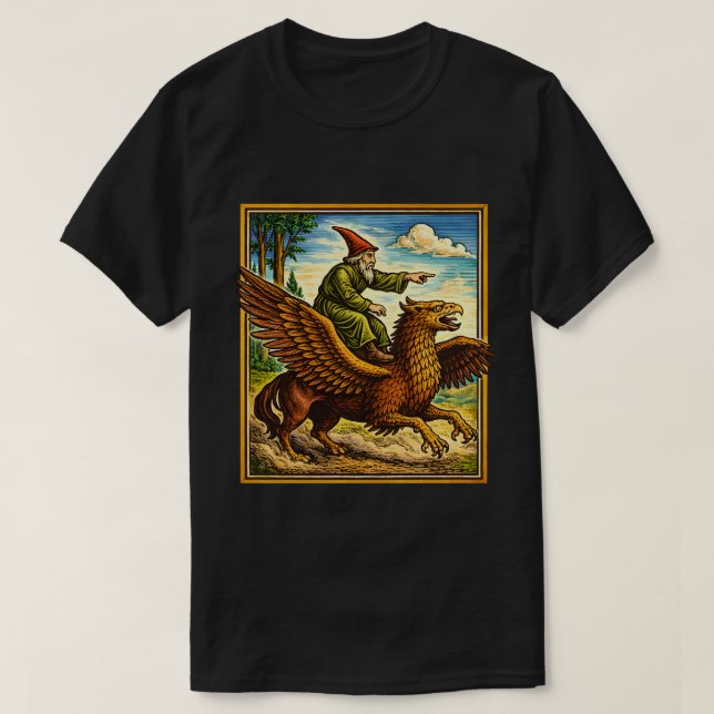 Retro Medieval Snail Rider Fantasy Tee Postcard (Design Front)