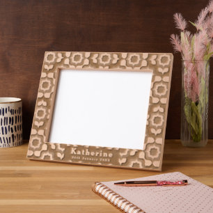 Retro Mediterranean Tiling  Etched Frames