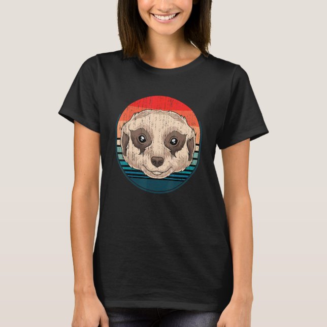 Retro Meerkat T-Shirt (Front)