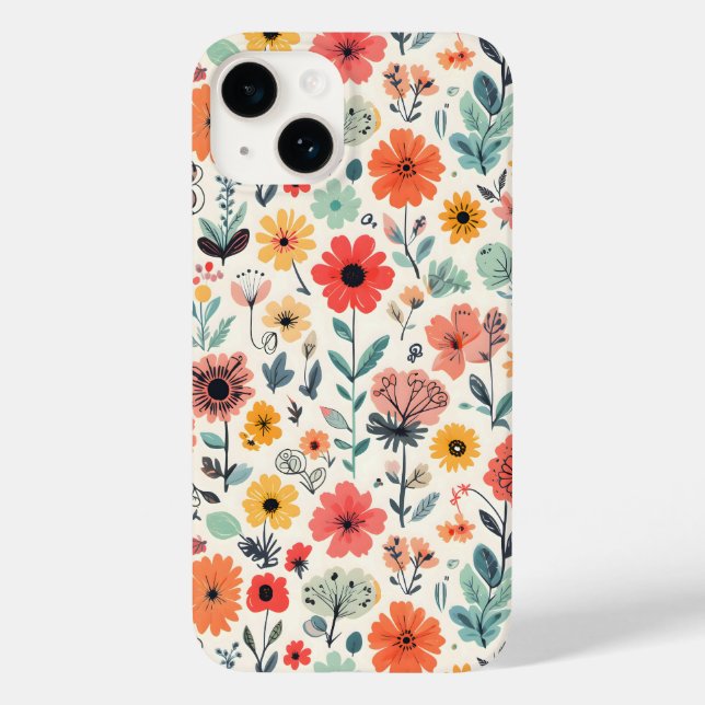 Retro Meets Modern Case-Mate iPhone Case (Back)