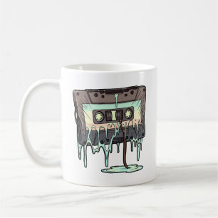 Retro Melting Cassette Tape Vaporwave Coffee Mug