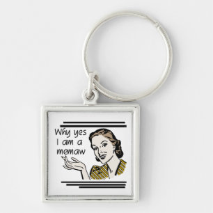 Retro Memaw T-shirts and Gifts Key Ring