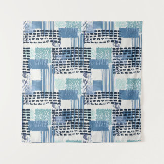 Retro Memphis Doodle Seamless Pattern Tapestry