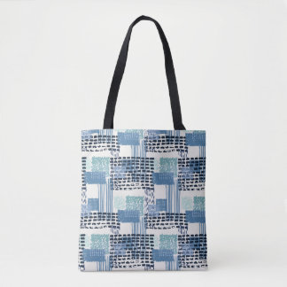 Retro Memphis Doodle Seamless Pattern Tote Bag