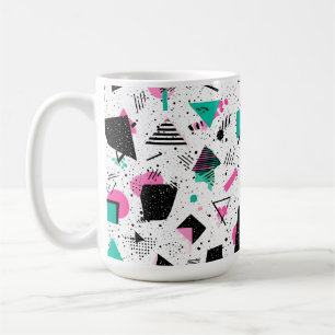 Retro Memphis Geometric Pattern Coffee Mug