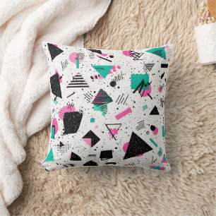 Retro Memphis Geometric Pattern Cushion