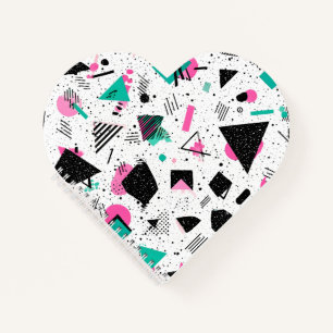 Retro Memphis Geometric Pattern Notebook
