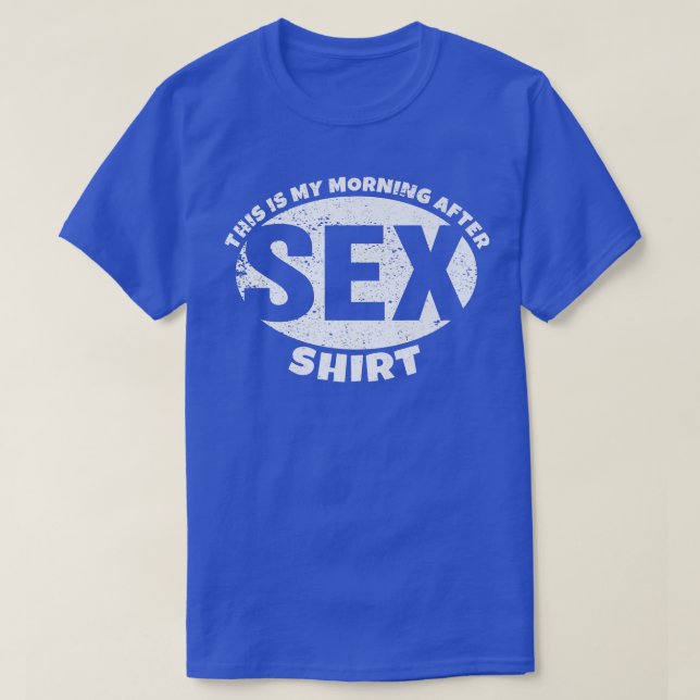Retro Men Women SeMorning After Se Husband Wife Te T-Shirt (Design Front)