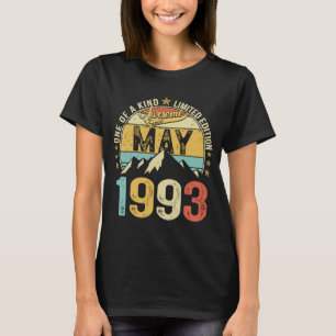 Retro Mens 30th Birthday  30 Years Awesome May 199 T-Shirt