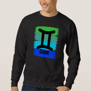 Retro Mens Gemini June Birthday Astrology Born In Sweatshirt
