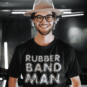 RETRO MEN'S RUBBER BAND MAN T-SHIRTS