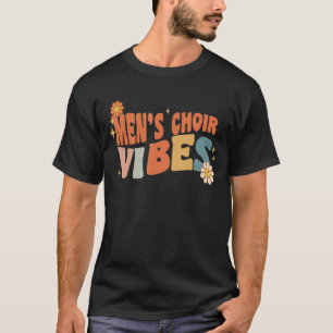 Retro Menu2019s Choir Vibes Teacher Women Kids T-Shirt