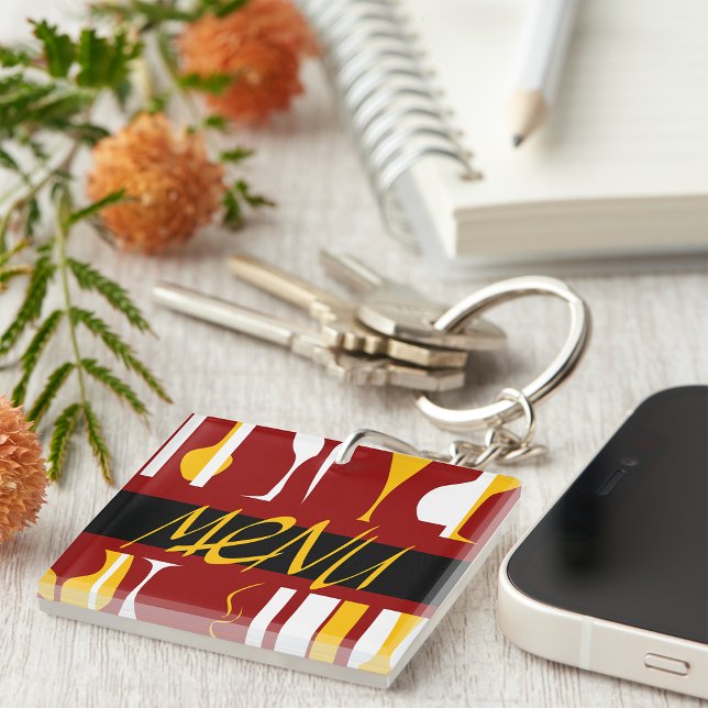 Retro Menu Key Ring (Creator Uploaded)