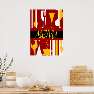 Retro Menu Poster