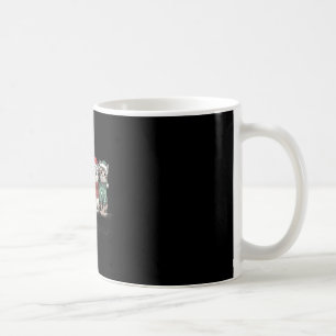 Retro Meowy Christmas Cute Cats With Santa Claus H Coffee Mug