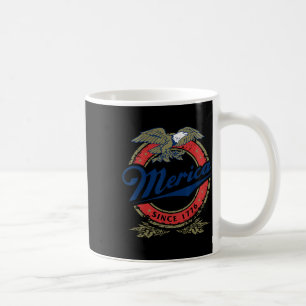Retro Merica Eagle 4th Of July Funny Usa Men Women Coffee Mug