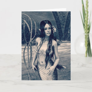 Retro Mermaid Card