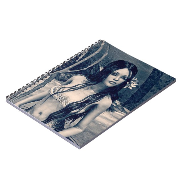 Retro Mermaid Notebook (Left Side)