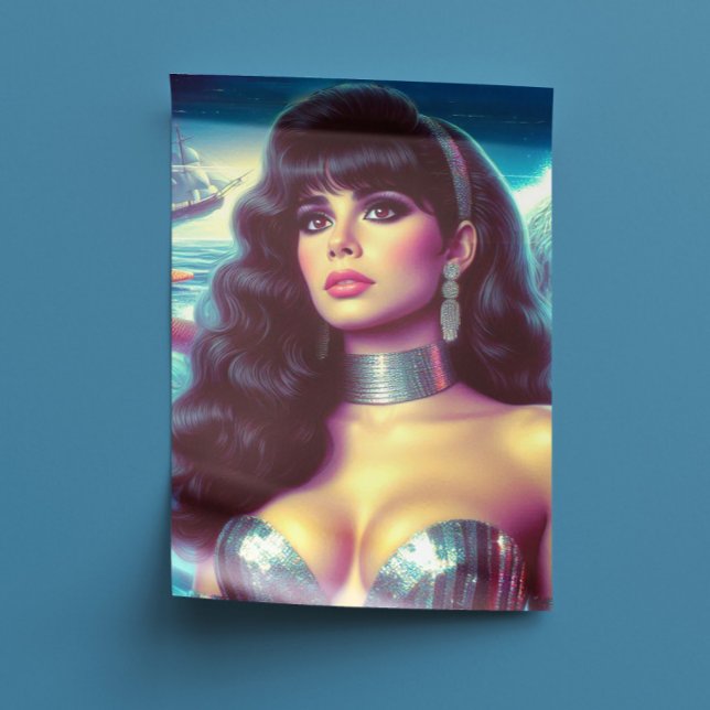 Retro Mermaid Pin-up Tissue Paper (Creator Uploaded)