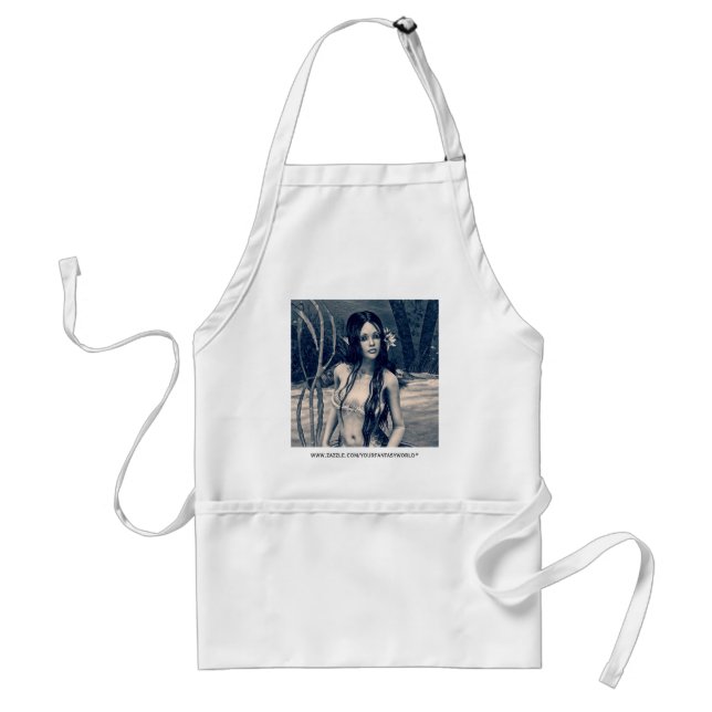 Retro Mermaid Standard Apron (Front)