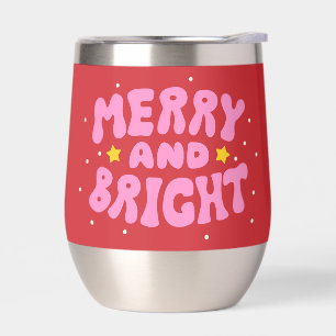 Retro Merry and Bright Holiday Design
