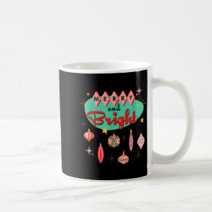 Retro Merry And Bright Mid-century Modern Christma Coffee Mug