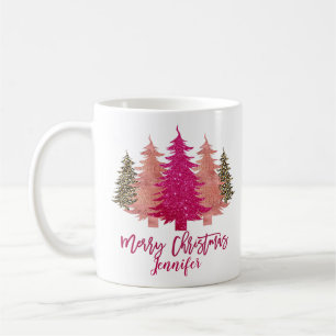 Retro Merry Christmas Personalised Coffee Mug