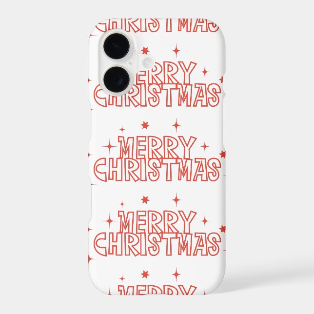 Retro Merry Christmas Typography (Back)