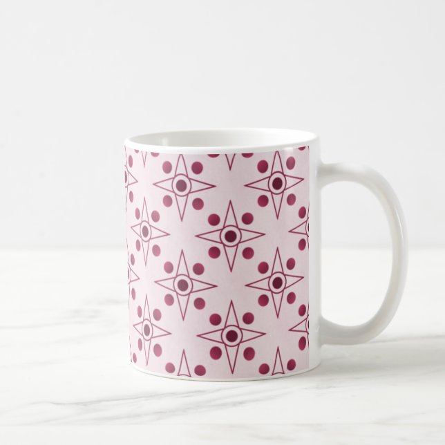 Retro-metric Mug, Fuchsia Coffee Mug (Right)