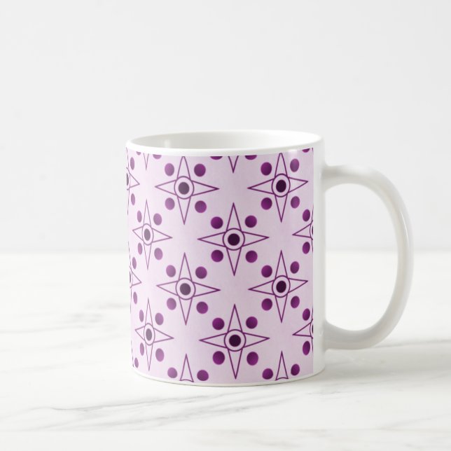 Retro-metric Mug, Plum Coffee Mug (Right)