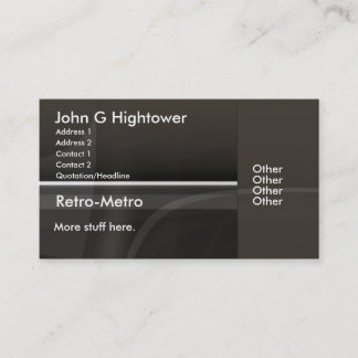 Retro Metro Collection Business Card