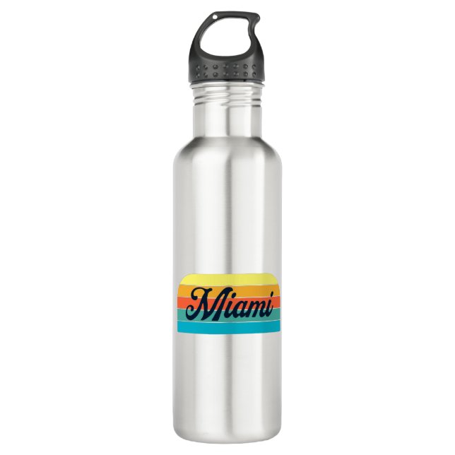 Retro Miami 710 Ml Water Bottle (Front)