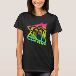 Retro Miami Beach 70s 80s Style Vintage Men Women T-Shirt