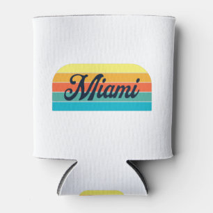 Retro Miami Can Cooler