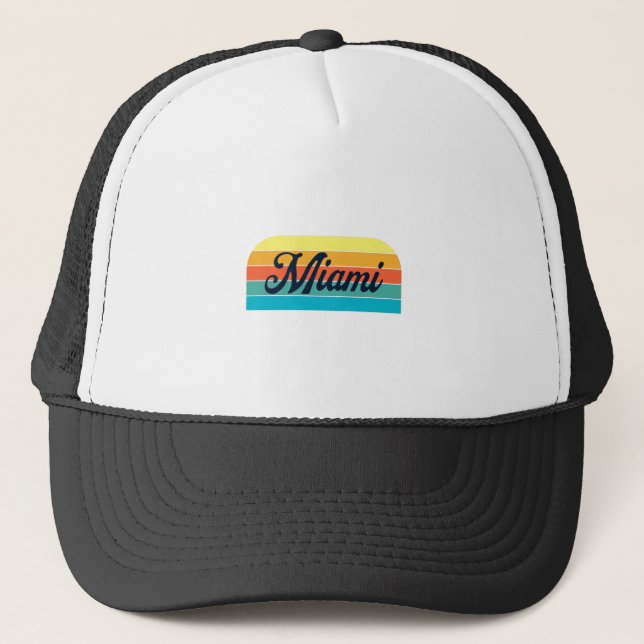Retro Miami Trucker Hat (Front)