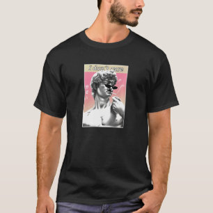 Retro Michelangelo 90s Aesthetic Vaporwave Meme I  T-Shirt