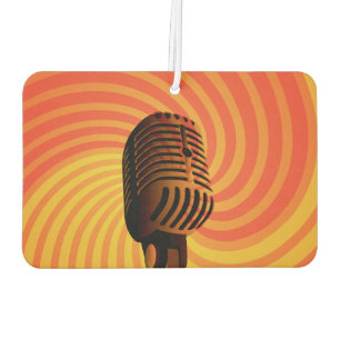 Retro Microphone car air freshner Freshener