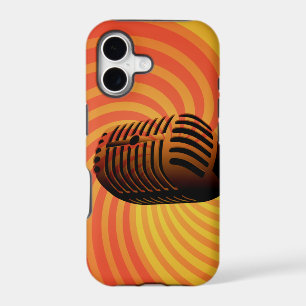 Retro Microphone custom iPhone case