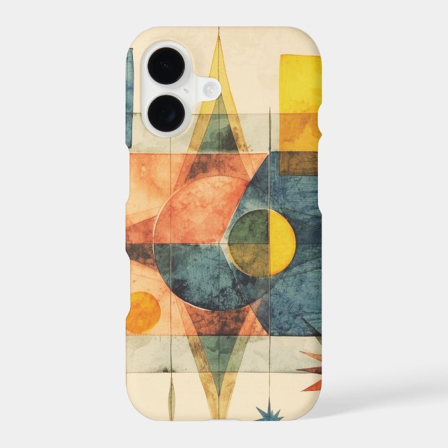 Retro Mid Century Atomic Geometric Pattern (Back)