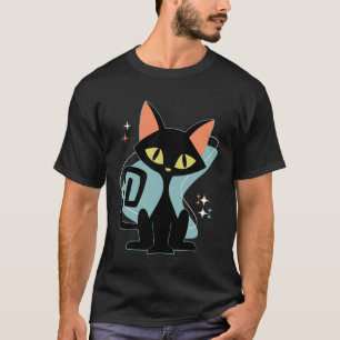 Retro Mid Century Cat Modern Look 50s 60s Style Vi T-Shirt